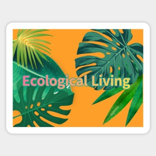 Eco-local living,palm tree,summer,summertime,summer season Sticker